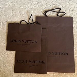 Three Louis Vuitton Shopping Bag bundle